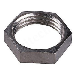 Контргайка 1", General Fittings 2600 70, резьба, вн., латунь (никель)