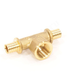 Тройник 16-1/2"-16, General Fittings 3400, 12, надв.гильза-резьба, вн., латунь