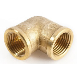 Угольник 90° 3/4"-3/4", General Fittings 2700 25, резьба-резьба, вн., латунь