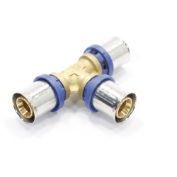 Тройник 20-20-20, General Fittings 5S00, 10, пресс-пресс, латунь