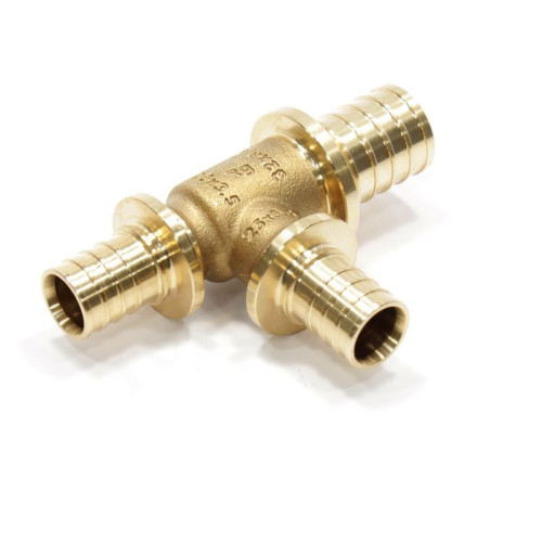 Тройник 32-25-25, Rehau RAUTITAN PLATINUM, RX, надв.гильза-надв.гильза, бронза