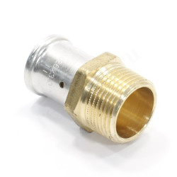 Переходник 26-1", Henco P, 17, пресс-резьба, нар., латунь