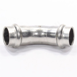 Отвод 45 18-18, WAAG Heavy Inox, пресс-пресс, сталь нержавеющая