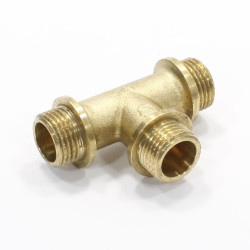 Тройник 1/2"-1/2"-1/2", Богородский завод , резьба-резьба, нар., латунь