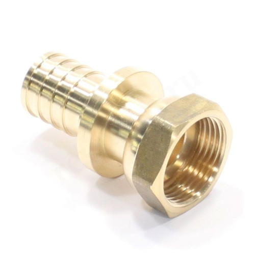 Переходник 25-3/4", WAAG Axial, надв.гильза-резьба, вн., латунь, с накид.гайкой