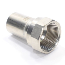 Переходник 35-1 1/4", WAAG Heavy Inox, труба-резьба, вн., сталь нержавеющая