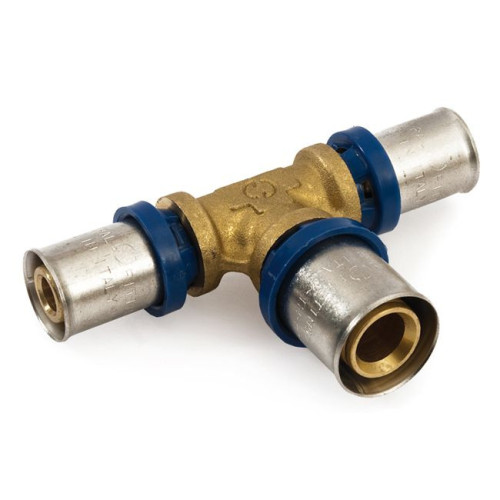 Тройник 26-26-20, General Fittings 5S00, 13, пресс-пресс, латунь