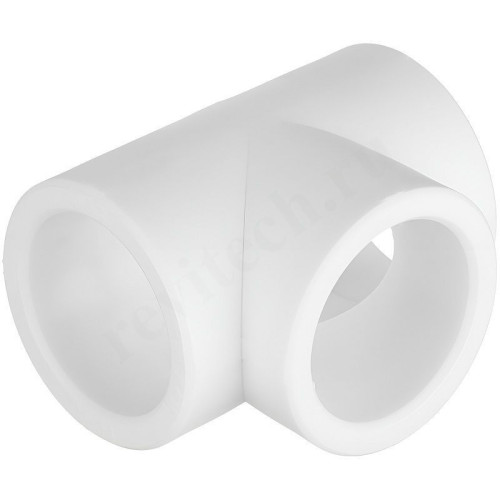 Тройник 63-63-63, RTP, пайка-пайка, полипропилен, белый