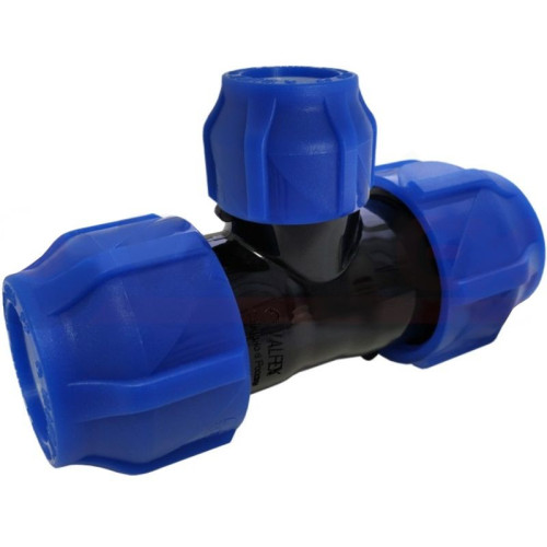 Тройник 40-32-40, Valfex, обжим-обжим, PP-R, для ПНД труб