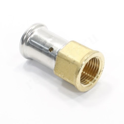 Переходник 20-1/2", Henco P, 18, пресс-резьба, вн., латунь