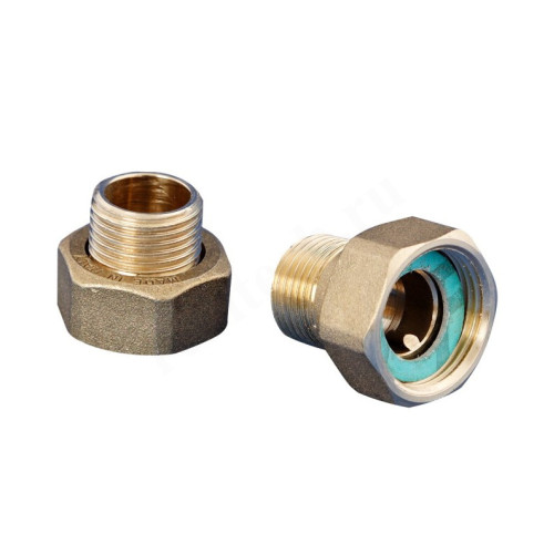 Соединение с накидной гайкой 1 1/2"-1", Wilo, резьба-резьба, вн.- нар., латунь плоская прокладка