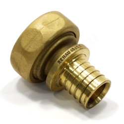 Переходник 40-2", Rehau RAUTITAN, надв.гильза-резьба, вн., бронза, с накид.гайкой