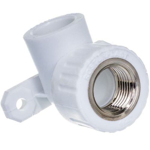 Водорозетка 20-1/2", RTP, пайка-резьба, вн., полипропилен, белый