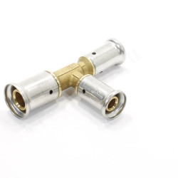 Тройник 20-16-16, Henco P, 11, пресс-пресс, латунь