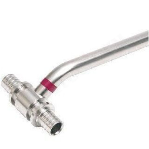 Трубка Т-образная 20-15-20, Rehau RAUTITAN, надв.гильза-труба, сталь нержавеющая, L250