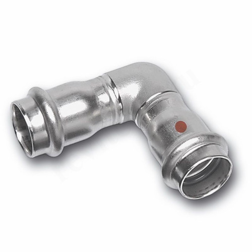 Угольник 90° 22-22, Sanha NiroTherm, 91090, пресс-пресс, сталь нержавеющая