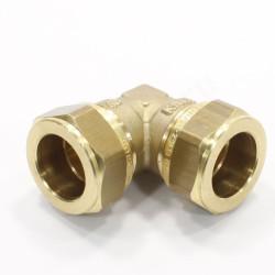 Угольник 90 18-18, General Fittings 1N00 20, обжим-обжим, латунь