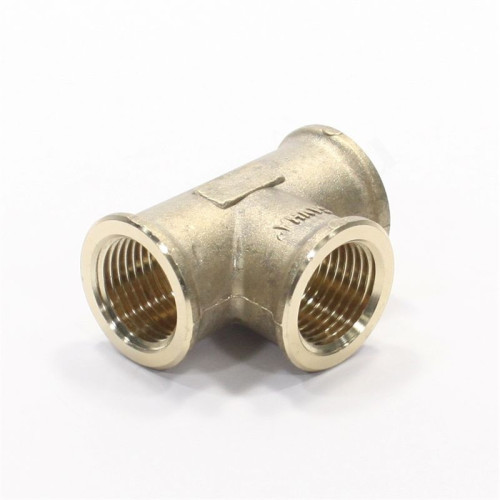 Тройник 1/2"-1/2"-1/2", Sanha PURAFIT 3130, резьба-резьба, вн., бронза