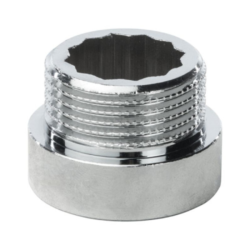 Удлинитель 1"-1", General Fittings 2600 D8, резьба-резьба, вн.- нар., латунь (хром), L10