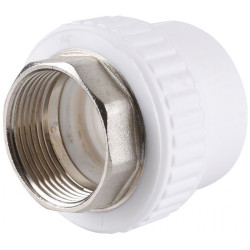 Переходник 110-4", Valfex Standard, пайка-резьба, вн., полипропилен, белый, под ключ