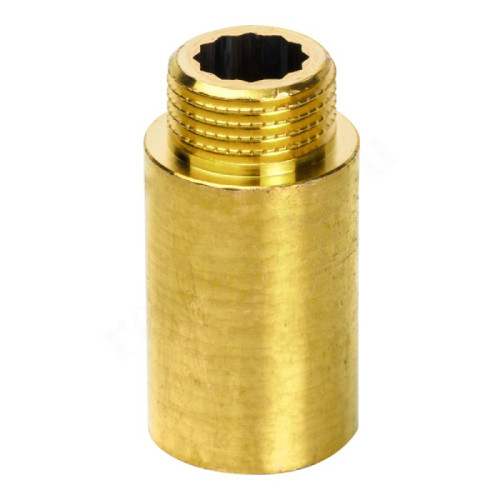 Удлинитель 1/2"-1/2", General Fittings 2600 D8, резьба-резьба, вн.- нар., латунь, L40