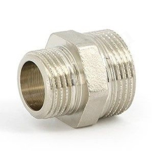 Ниппель 1/2"-1/2", Henco N 04, резьба-резьба, нар., латунь