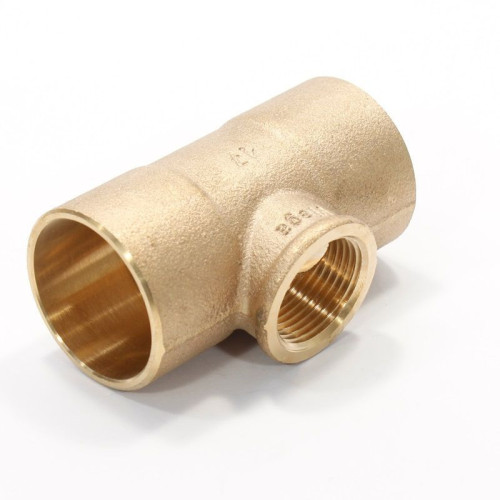 Тройник 35-3/4"-35, Viega R4, 94130G, пайка-резьба, вн., бронза