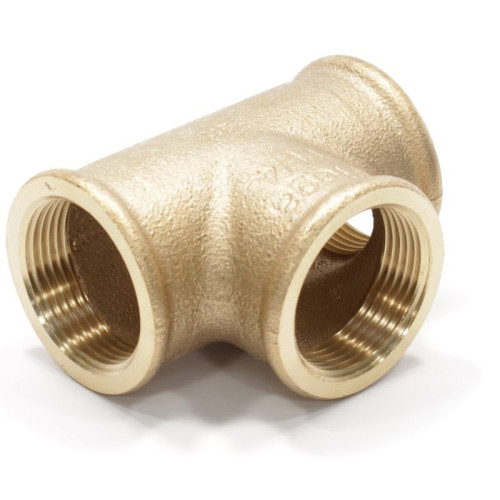 Тройник 1 1/4"-1 1/4"-1 1/4", Viega R2, 3130, резьба-резьба, вн., бронза