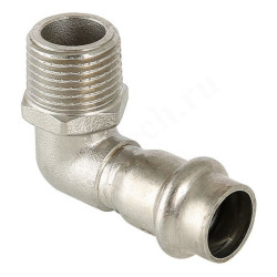 Угольник 90° 35-1", Valtec VT.INOX-PRESS, пресс-резьба, нар., сталь нержавеющая