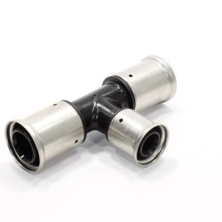 Тройник 32-26-32, Henco PK, 10, пресс-пресс, PVDF