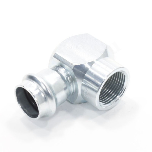 Угольник 90° 22-3/4", Viega Prestabo 1114.2, пресс-резьба, вн., сталь (цинк)