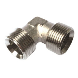 Угольник 90° 3/4"-3/4", Henco, резьба-резьба, нар., латунь евроконус