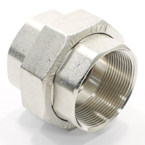 Американка 2"-2", General Fittings 2700 A7, резьба-резьба, вн., латунь (никель)