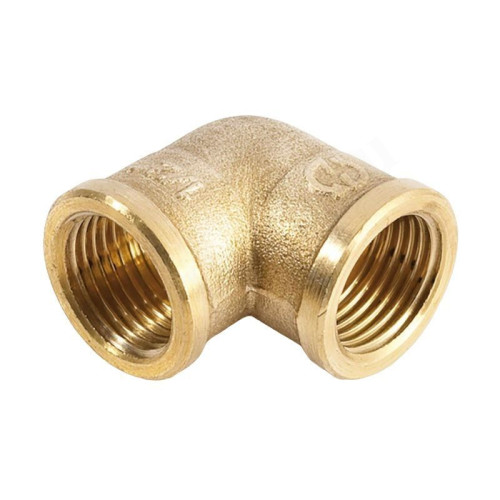 Угольник 90° 1/2"-1/2", General Fittings 2700 25, резьба-резьба, вн., латунь