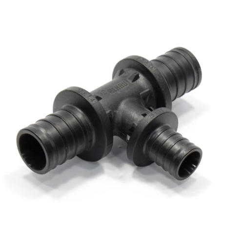 Тройник 32-25-32, Rehau RAUTITAN, PX, надв.гильза-надв.гильза, полифениленсульфон