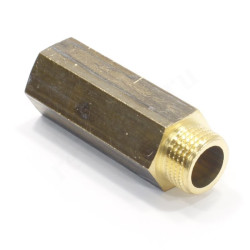 Удлинитель 1/2"-1/2", General Fittings 2600 D8, резьба-резьба, вн.- нар., латунь, l=10