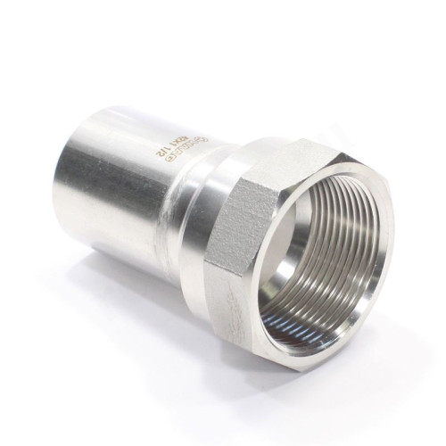 Переходник 42-1 1/2", WAAG Heavy Inox, труба-резьба, вн., сталь нержавеющая