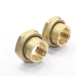 Соединение с накидной гайкой 1 1/2"-1", DAB, резьба-резьба, вн., латунь