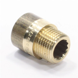 Удлинитель 1/2"-1/2", Sanha PuraFit 3513, резьба-резьба, вн.- нар., бронза, L20