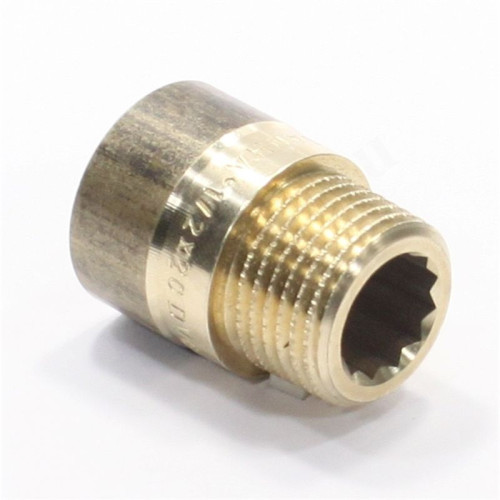 Удлинитель 1/2"-1/2", Sanha PuraFit 3513, резьба-резьба, вн.- нар., бронза, L20