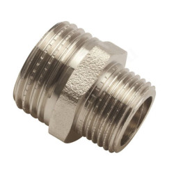 Ниппель 1"-3/4", General Fittings 2600 03, резьба-резьба, нар., латунь (никель)