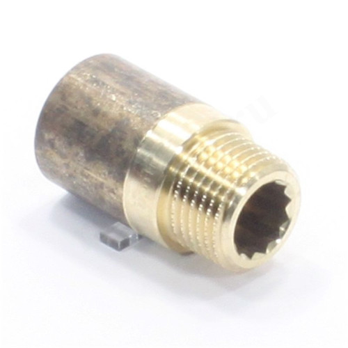 Удлинитель 1/2"-1/2", Sanha PuraFit 3513, резьба-резьба, вн.- нар., бронза, L30
