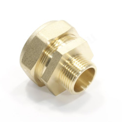 Переходник 25-3/4", Stahlmann EF, обжим-резьба, нар., латунь