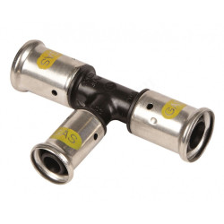 Тройник 26-16-26, Henco PKG, 10, пресс-пресс, PVDF, газ