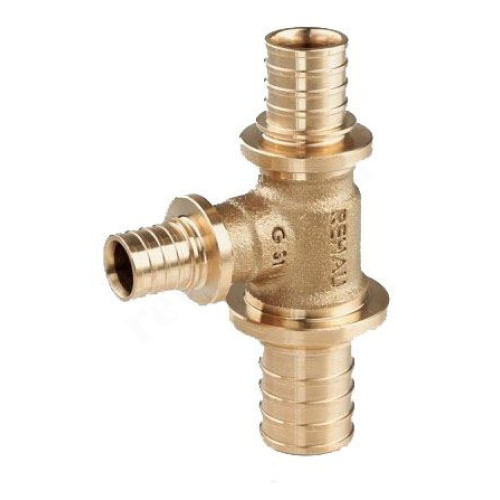 Тройник 25-16-16, Rehau RAUTITAN PLATINUM, RX, надв.гильза-надв.гильза, бронза