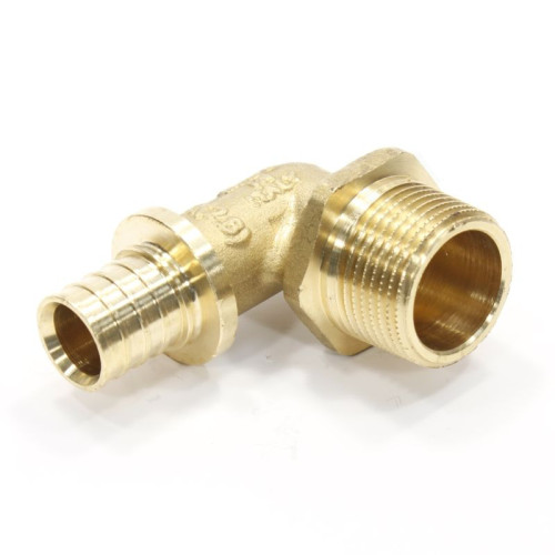 Угольник 90 20-3/4", General Fittings 3400 21, надв.гильза-резьба, нар., латунь