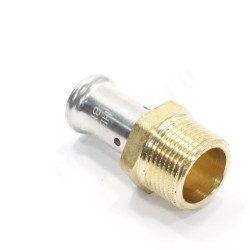 Переходник 16-3/4", Henco P 17, пресс-резьба, нар., латунь