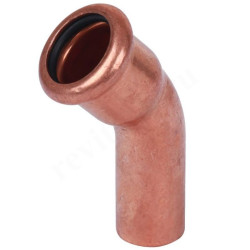 Отвод 45 18-18, Sanha Press, пресс-труба, медь