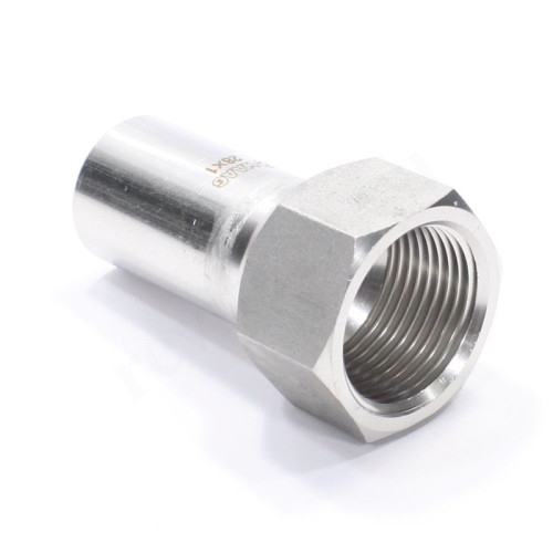 Переходник 28-1", WAAG Heavy Inox, труба-резьба, вн., сталь нержавеющая