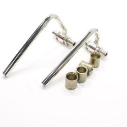 Трубка С-образная 16-12-16, Rehau RAUTITAN, надв.гильза-труба, медь (никель), L155, с гильзами